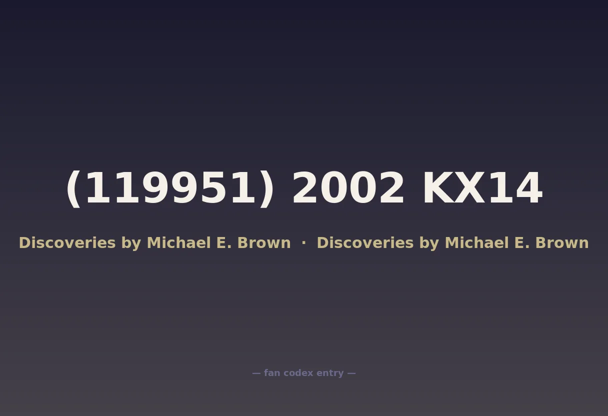 (119951) 2002 KX14
